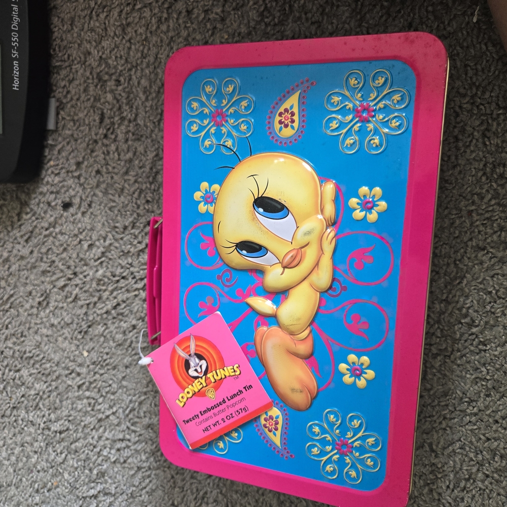 Warner Bros. Tweety Lunch Tin - Pink and Blue